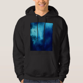 Dolt slott i blå skog hoodie