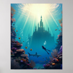 dolt undervattensslott poster