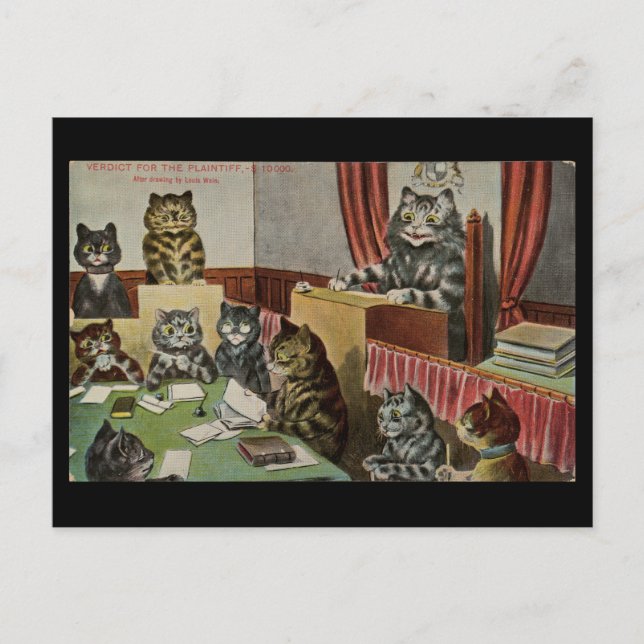 Dom för käranden, $10000 vykort (Framsida)