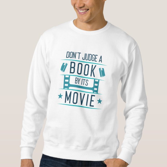 Döm inte en bok efter dess film lång ärmad tröja (Framsida)