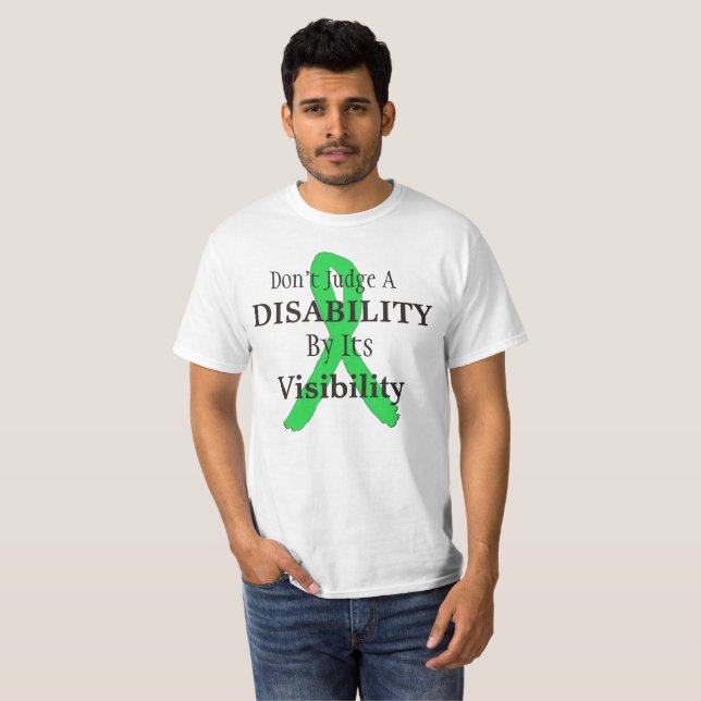 Döm inte ett funktionshinder efter dess synlighet  tee shirt (Hel framsida)
