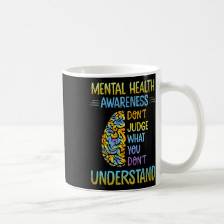 Döm inte vad du inte förstår psykisk hälsa kaffemugg