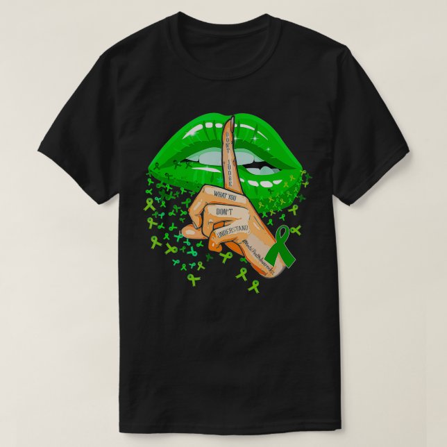 Döm inte vad du inte förstår psykisk hälsa t shirt (Design framsida)