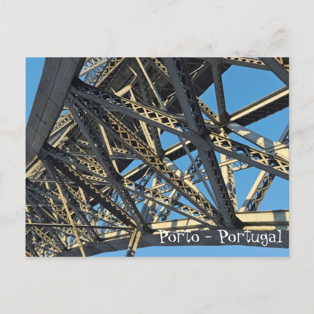 Dom Luis Bridge i Porto. Portugal Vykort (Framsida)