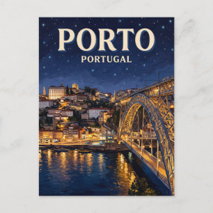 Dom Luís I-bron Porto Portugal Vykort