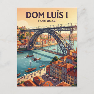 Dom Luís I-bron Portugal Vykort