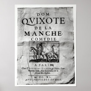 Dom Quixote de La Manche Comedie" Poster