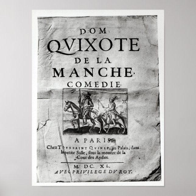 Dom Quixote de La Manche Comedie" Poster (Framsidan)