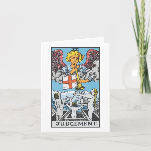 Dom - Rider Waite Smith tarot Kort (Framsida)