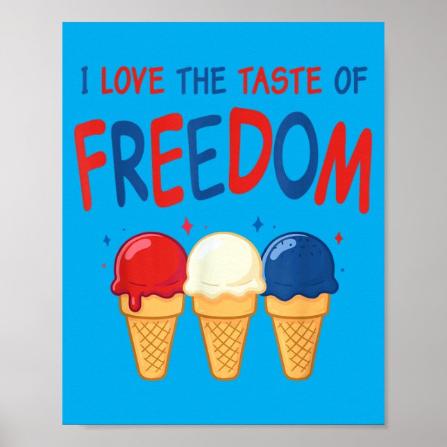 Dom Smakar Bra 4:e Juli Barn S Poster (Framsidan)