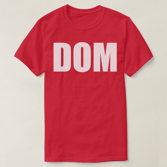 DOM T SHIRT (Design framsida)