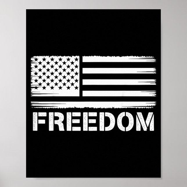 Dom Vintage Amerikansk Flagga  Poster (Framsidan)