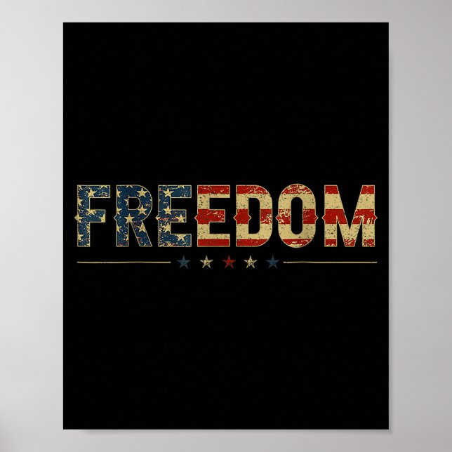 Dom Vintage amerikansk flagga  Poster (Framsidan)