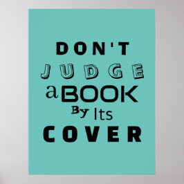 "Doma inte Bok vid dess täckmantel" inspirerande Poster