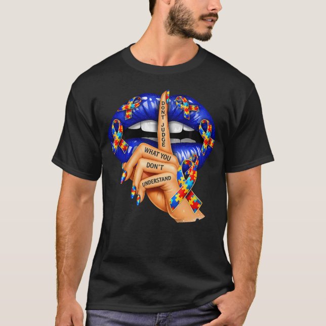 Döma inte det du inte förstår Autism T Shirt (Framsida)