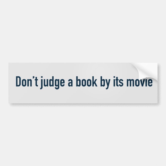Döma inte en bok efter dess film bildekal (Framsidan)