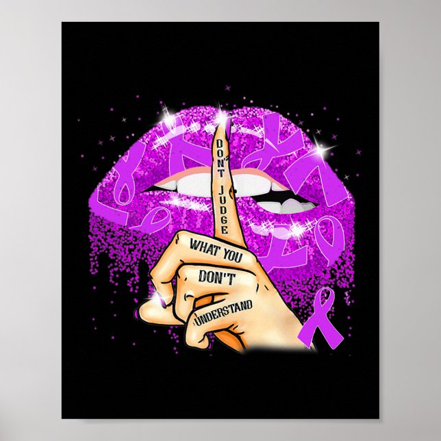 Doma inte vad du inte förstår Fibromyalgia Poster (Framsidan)