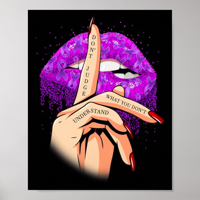 Doma inte vad du inte förstår Fibromyalgia Poster (Framsidan)