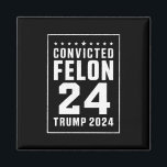 Domad Felon 4:e juli Trump 2024 Magnet<br><div class="desc">Domad Felon 4:e juli Trump 2024</div>
