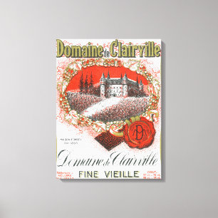 Domaine De Clairville Vin LabelEurope Canvastryck