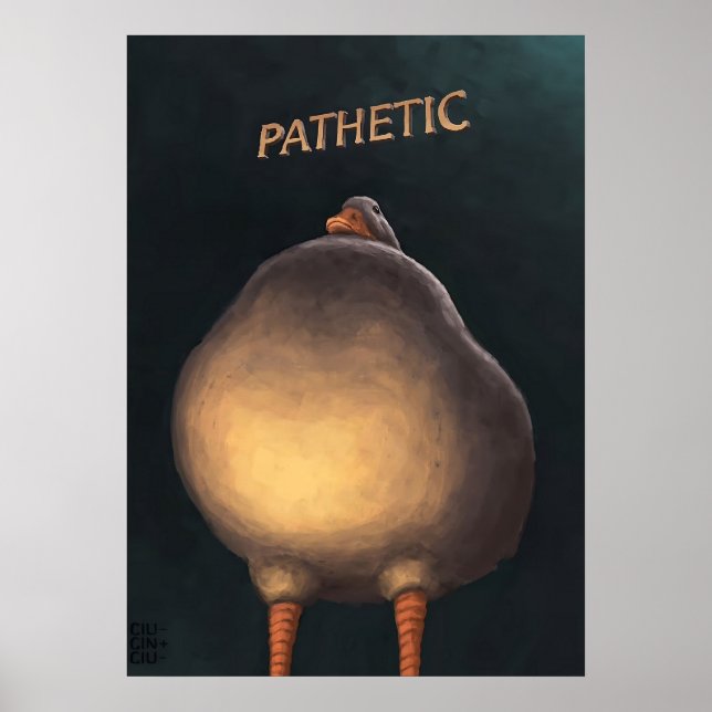 Dömande anka Patetiskt  Poster (Framsidan)