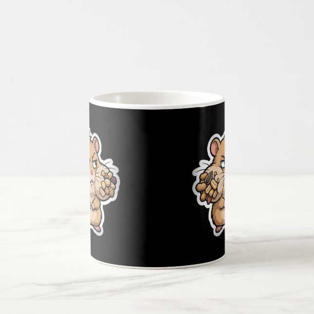 Dömande Hamster Sidoblick Rolig Kaffemugg (Center)