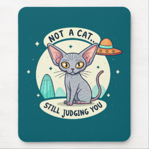 Domande över Sphynx Katt UFO Sarcasitic Tecknad Ko Musmatta