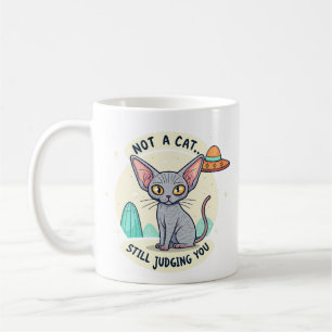 Domande Sphynx Katt UFO Sarcastic Tecknad Konst Kaffemugg