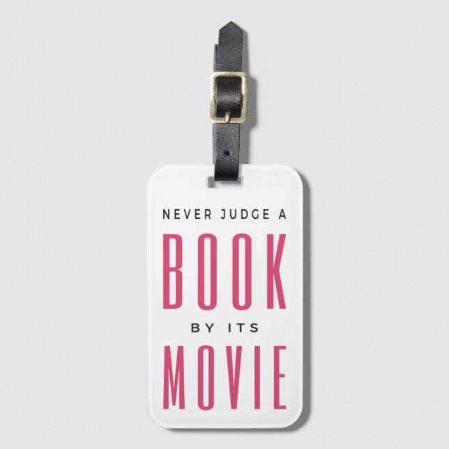 Domar aldrig en Bok efter film jag är. Bagagebricka (Framsida vertikal)