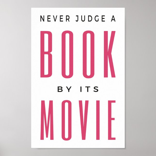 Domar aldrig en Bok efter film jag är. Poster (Framsidan)
