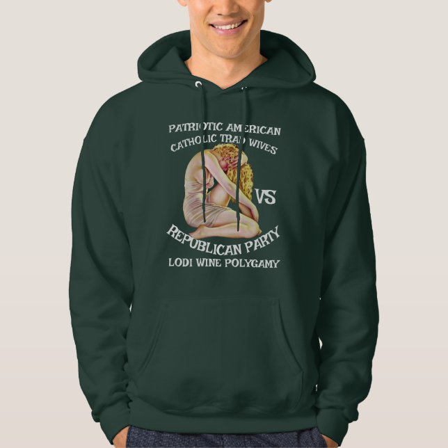 DOMAR EVANGELISKA KRISTNA DHS CBP JESUS GRÅT HOODIE (Framsida)