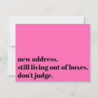 Domar fortfarande inte Shock rosa Card när du bor