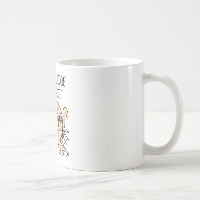 Domar inte mig Bro Cat-Tecknaden Kaffemugg (Höger)