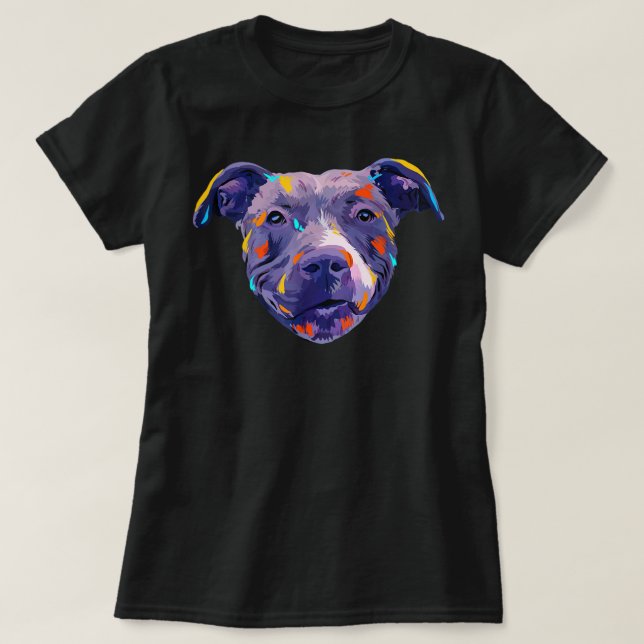 Domar inte min Pitbull-Hund och jag vill inte döma T Shirt (Design framsida)