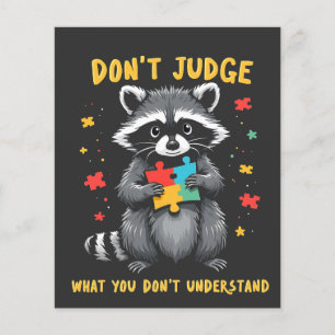 Domar inte vad du inte förstår Raccoon Flygblad