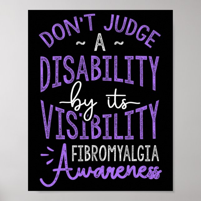 Domare A Disability Fibromyalgia Awareness Poster (Framsidan)