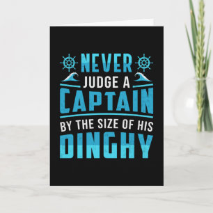 Domare aldrig en kapten Boat Sailing Boating Kort