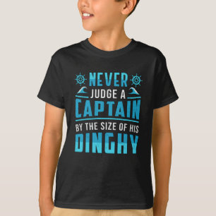 Domare aldrig en kapten Boat Sailing Boating T Shirt