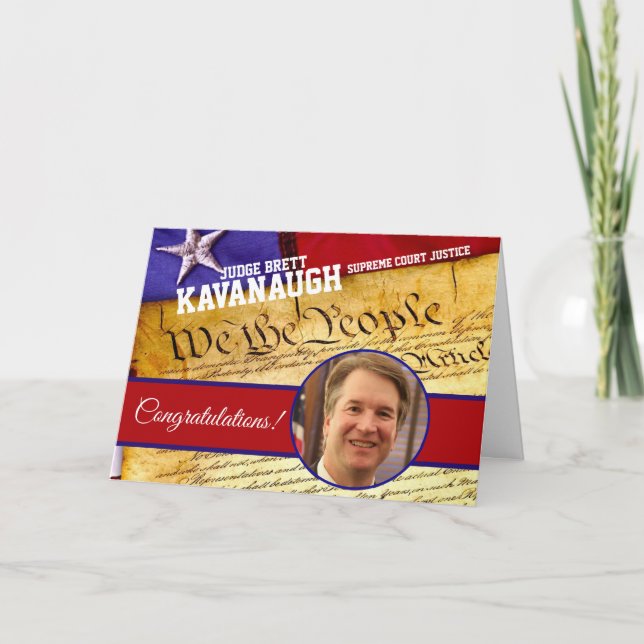 Domare Brett Kavanaugh, USA:s högsta domstol Kort (Framsida)