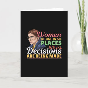 Domare för Ruth Bader Ginsburg Feminist Lawyer Kort