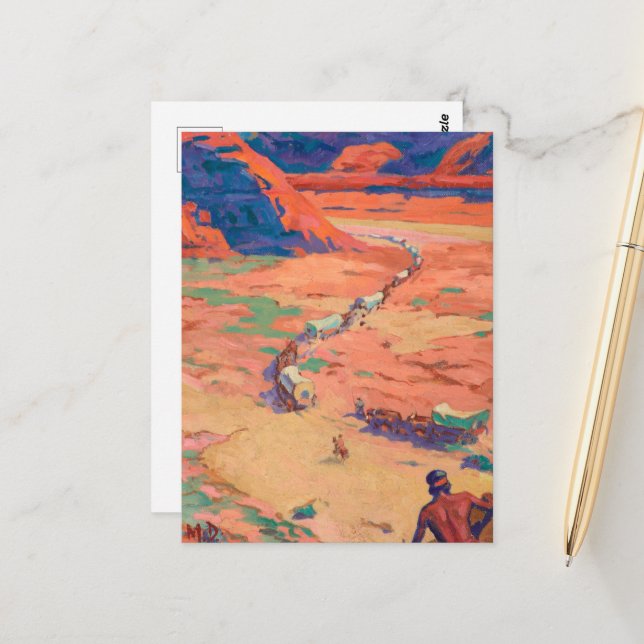 Domare från Maynard Dixon Vykort (Fram/Back In Situ)