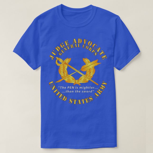 Domare Generalstaben Pen är Mighter X T Shirt (Design framsida)