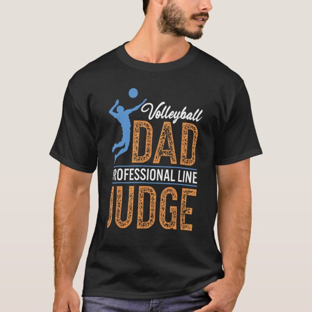 Domare i volleyball Pappa Professionell Line T Shirt (Framsida)
