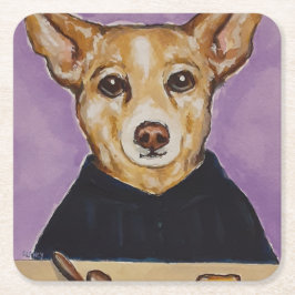 Domare papper underlägg kvadrat