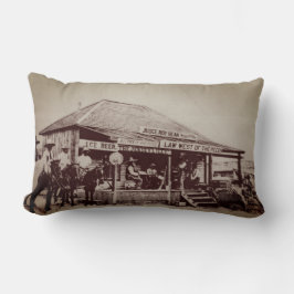 Domare Roy Bean's Domstol Saloon Langtry Texas Lumbarkudde