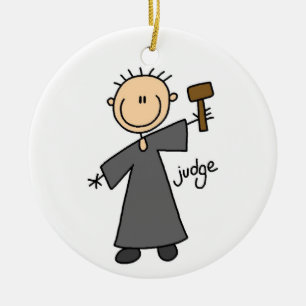 Domare Stick figur Julgransprydnad Keramik
