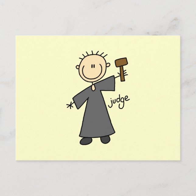 Domare Stickfigur Vykort (Framsida)
