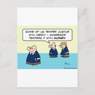 Domare tempel justice with barcy money vykort