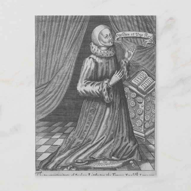 Domare Thomas Littleton, 1628 Vykort (Framsida)