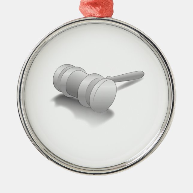 DomareGavel Julgransprydnad Metall (Framsidan)